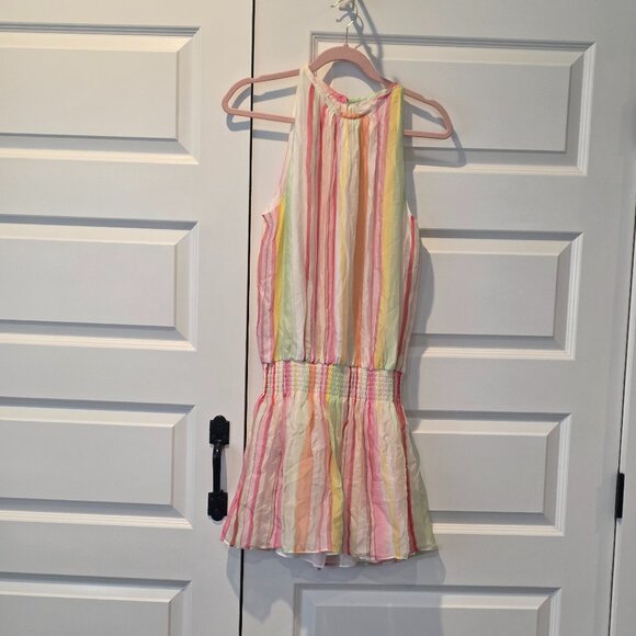 NWT:  Ramy Brook Printed Paris Sleeveless Mini Dress - Picture 5 of 7